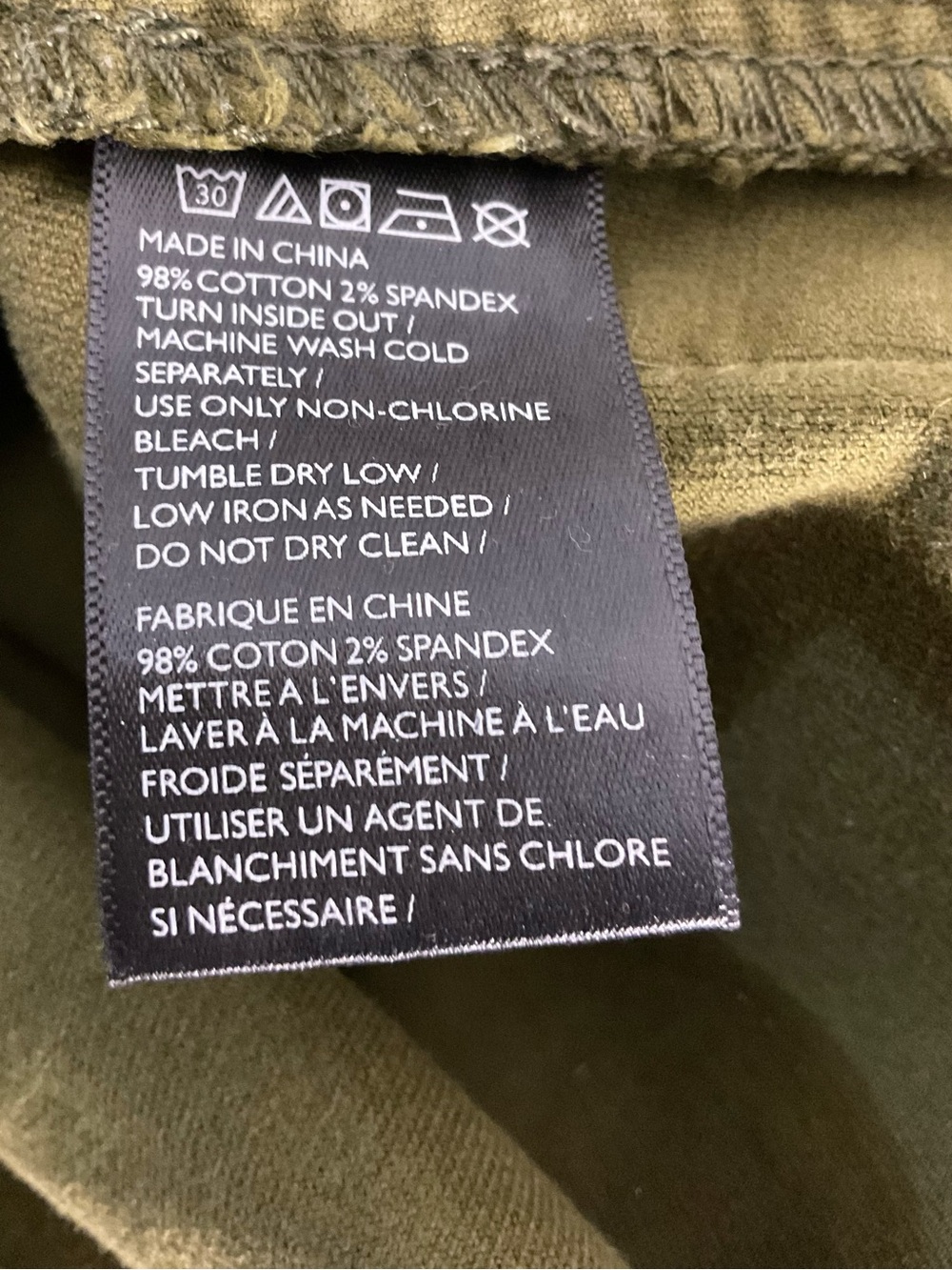 BDG Urban Outfitters Olive Green Button Front Utility Mini Skirt Size Medium - Picture 4 of 6